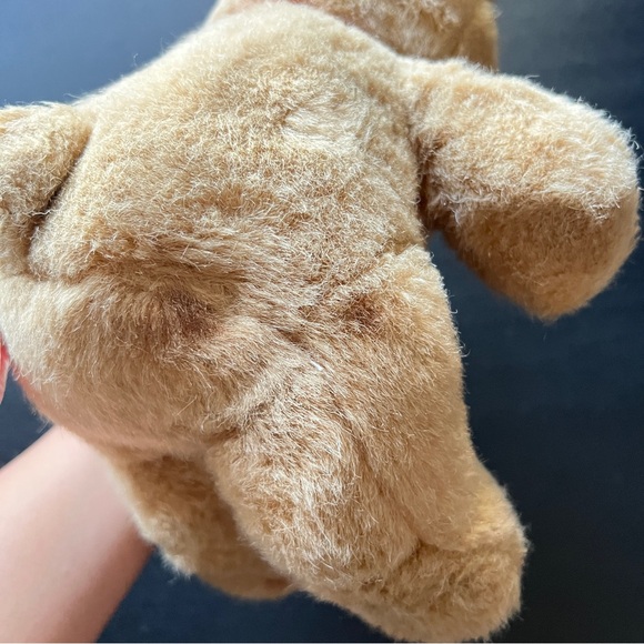 Vintage 1990 Dakin Teddy Bear Brown Stuffed Animal Works 9” Sitting - Picture 8 of 13